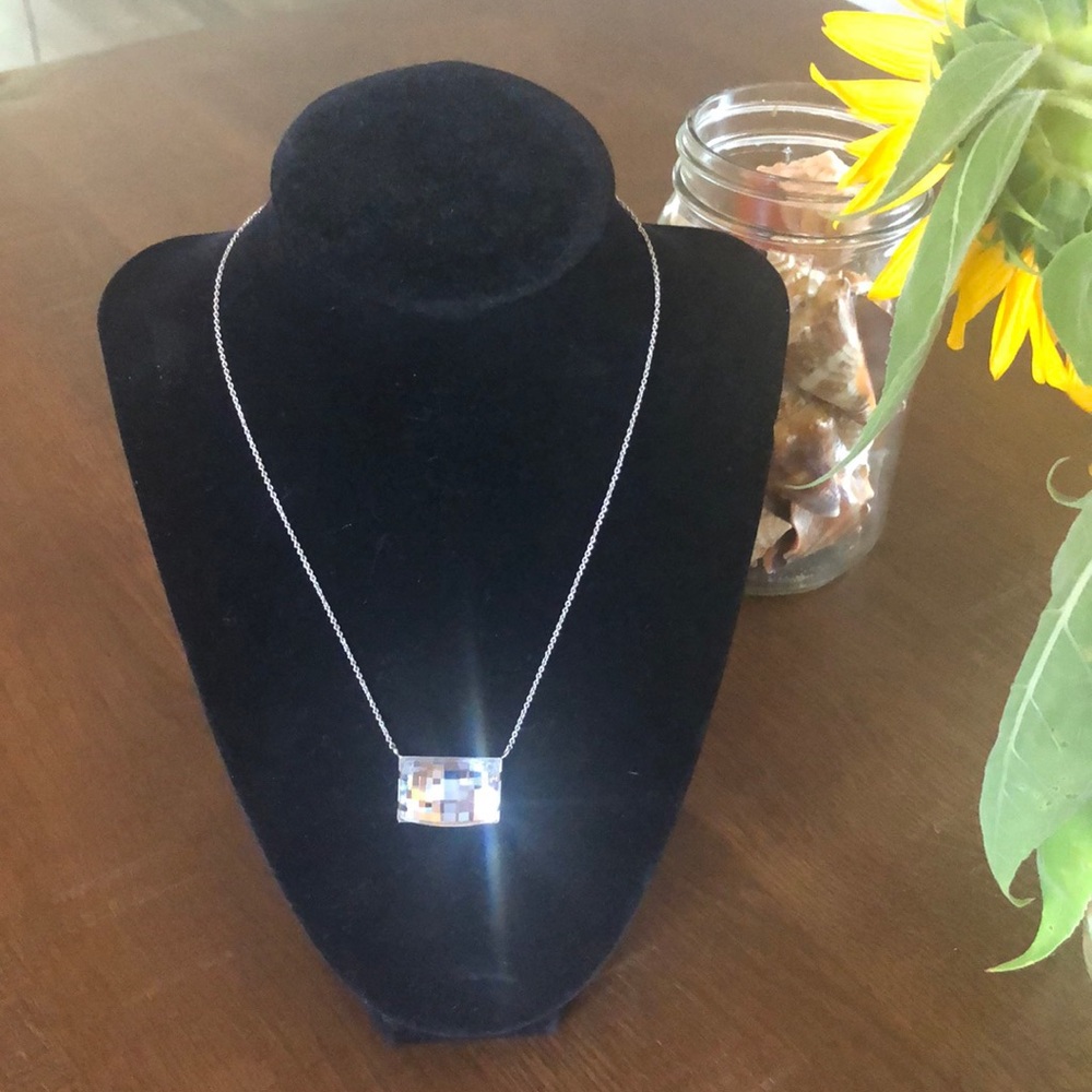 Touchstone Crystal by Swarovski mirror necklace